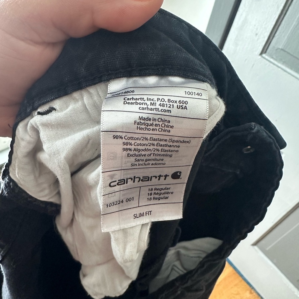 Carhartt Women’s Black Workwear Cargo Pants - Picture 5 of 6